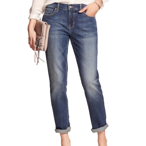 Banana Republic Denim - Banana Republic Medium Wash Girlfriend Jeans